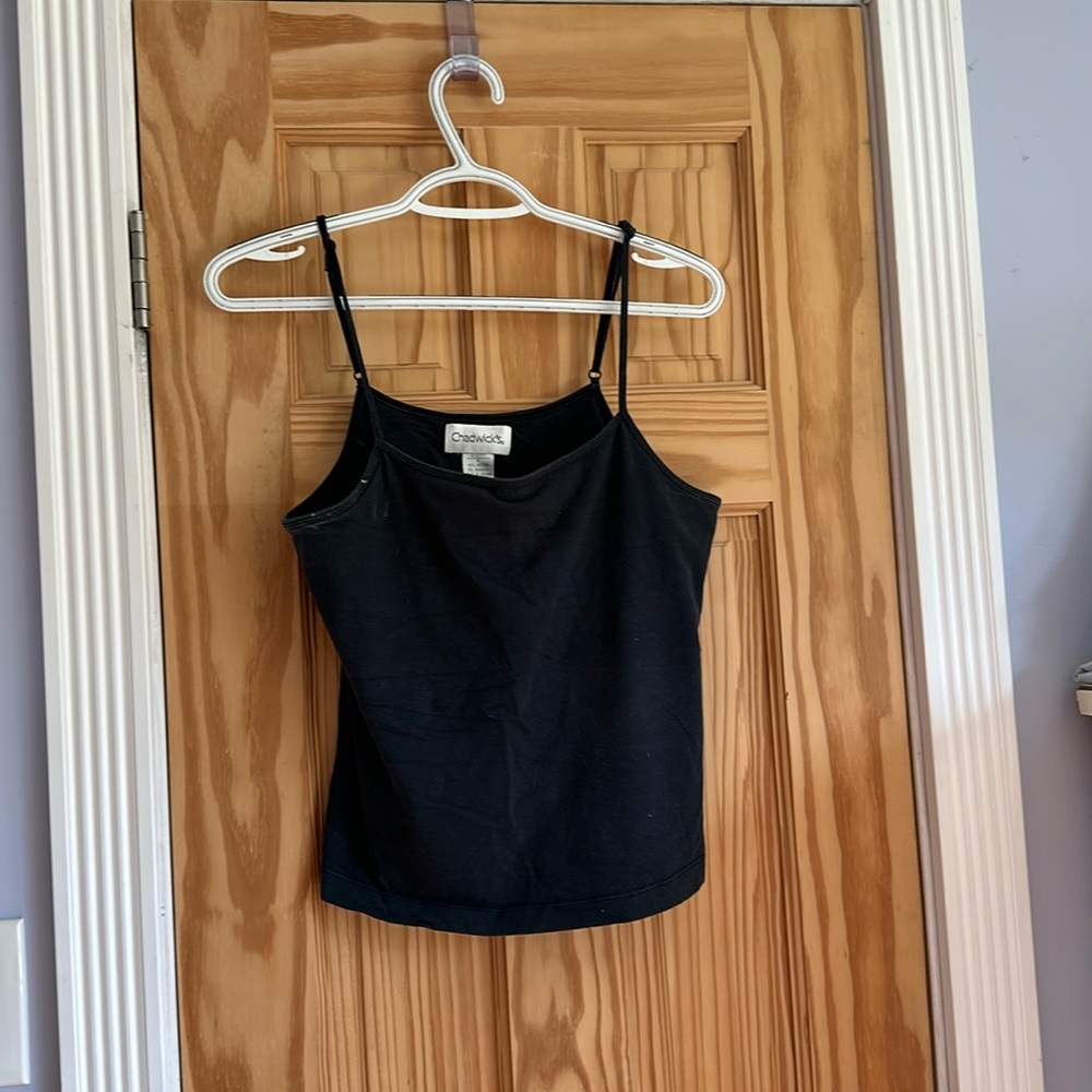 Black tank top